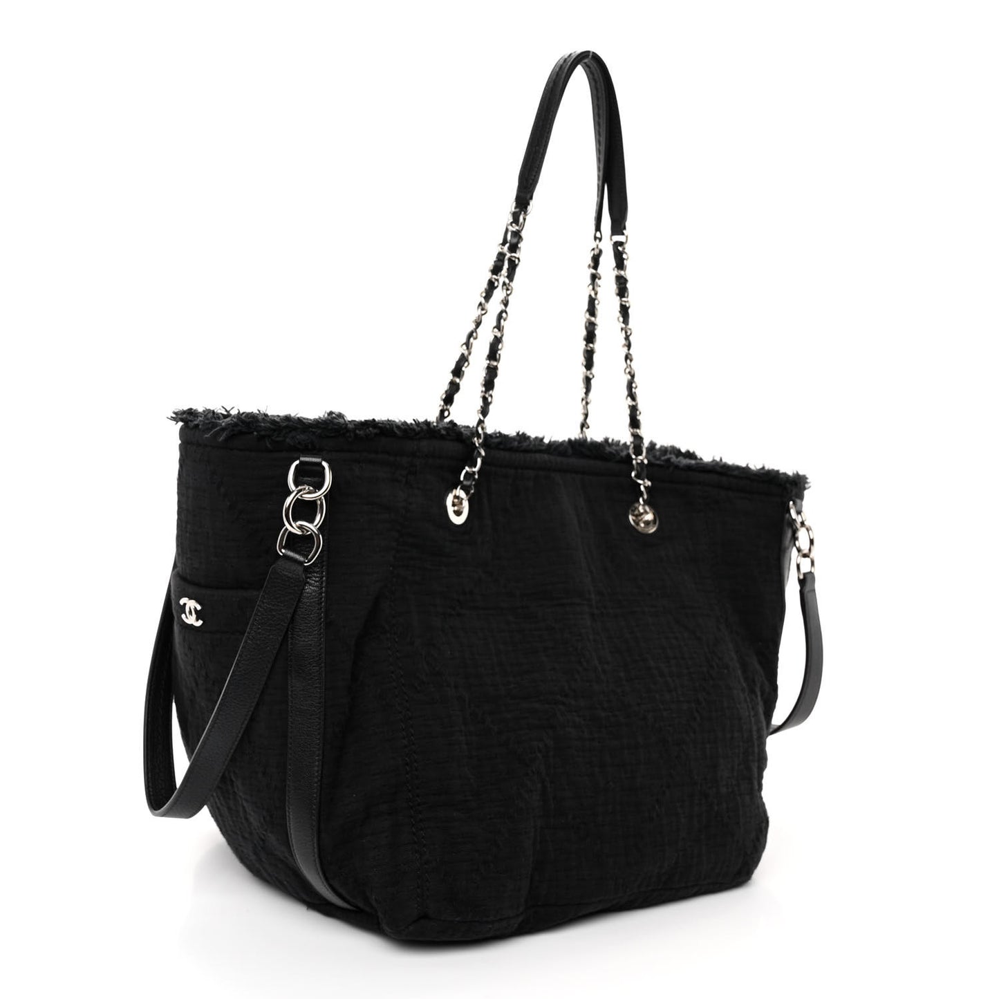 Canvas Small Double Face Tote Black
