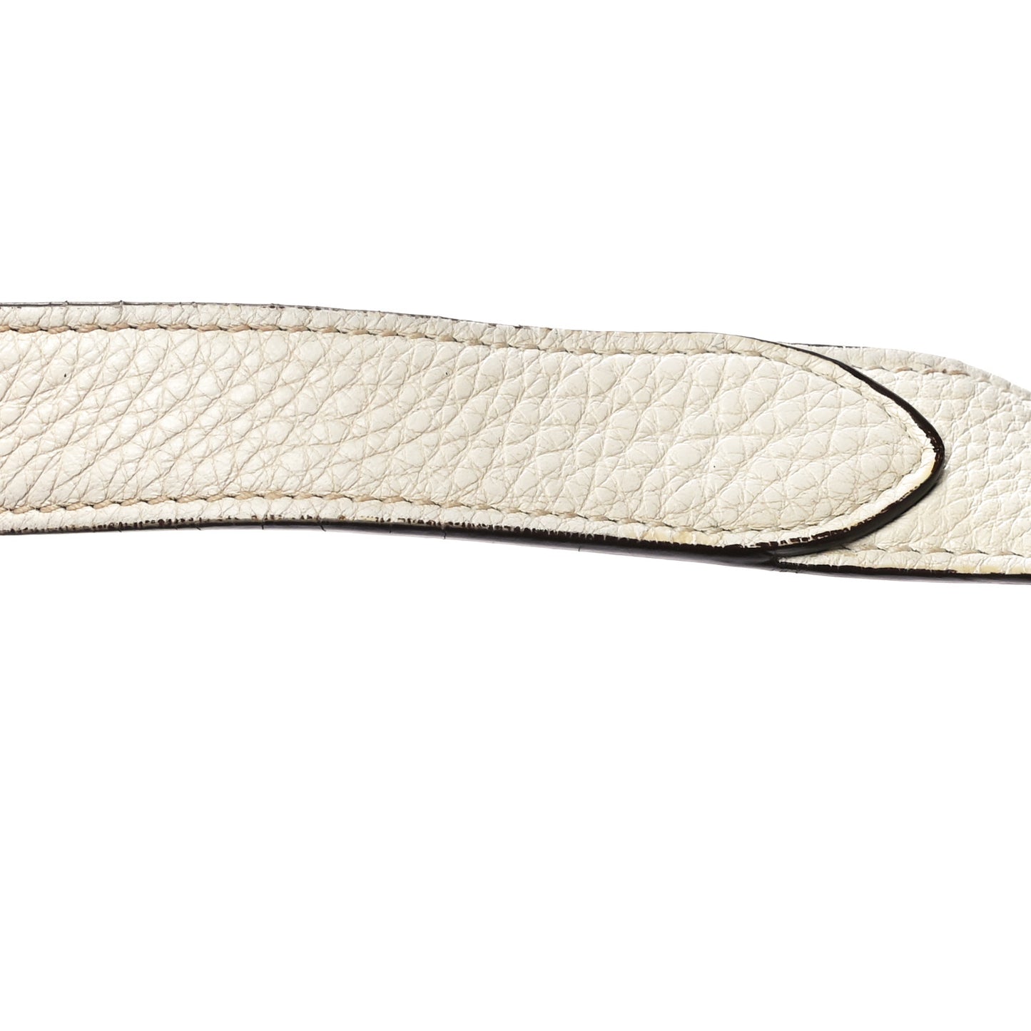 Vitello Daino Dynamique Tote White Caramel