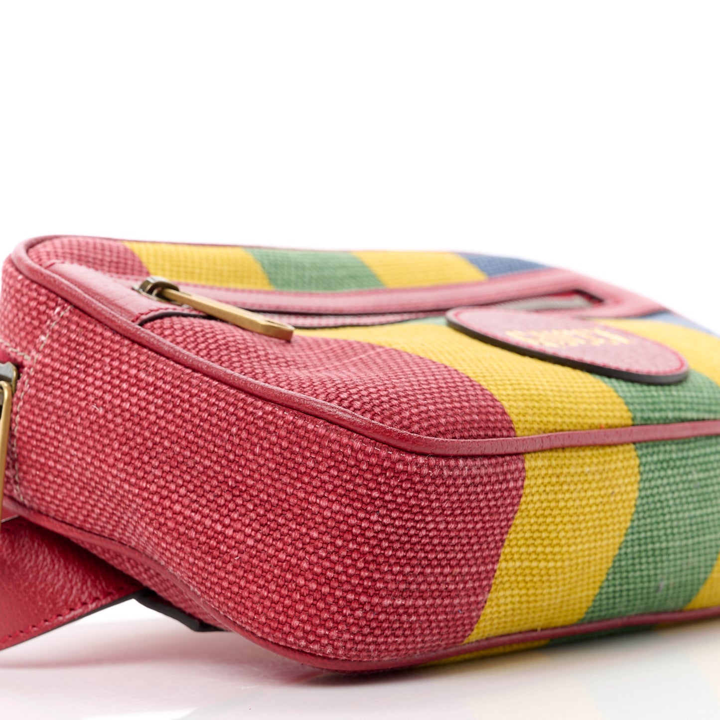 Canvas Marley Stripe Script Logo Gucci Belt Bag 80 32 Multicolor