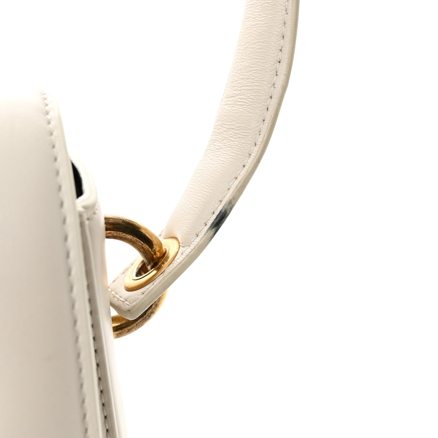 Calfskin Burrow 22 Shoulder Bag Beige