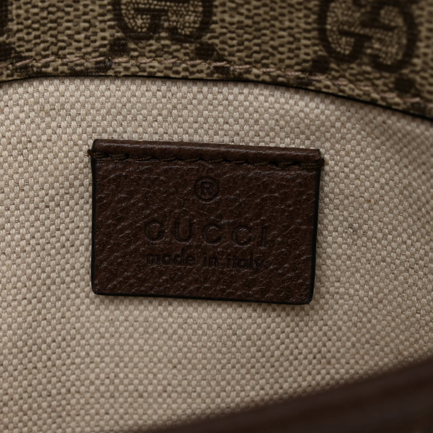 GG Supreme Monogram Neo Vintage Web Belt Bag Brown