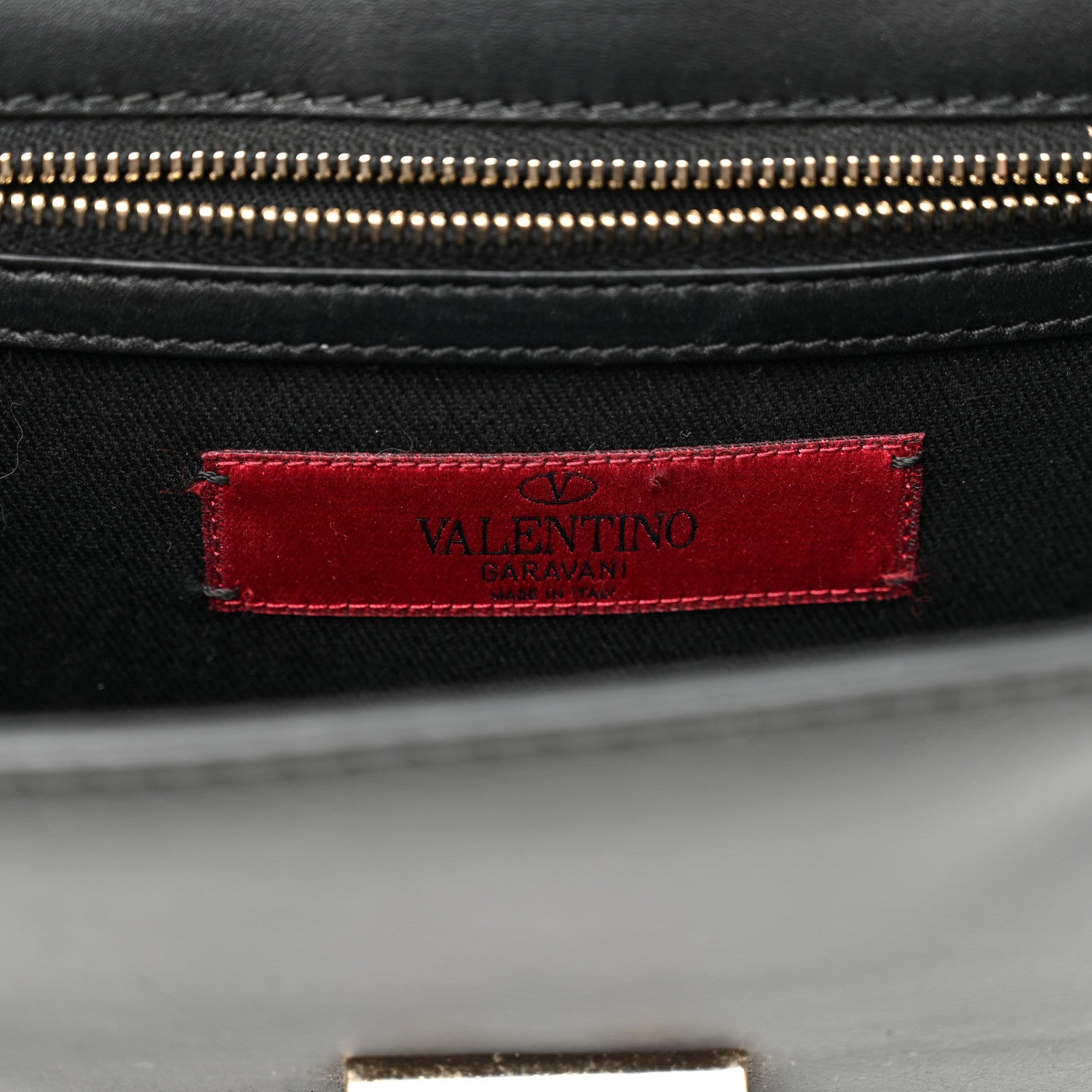 Valentino Garavani Vitello Small Glam Lock Rockstud Flap Black 6 of 8