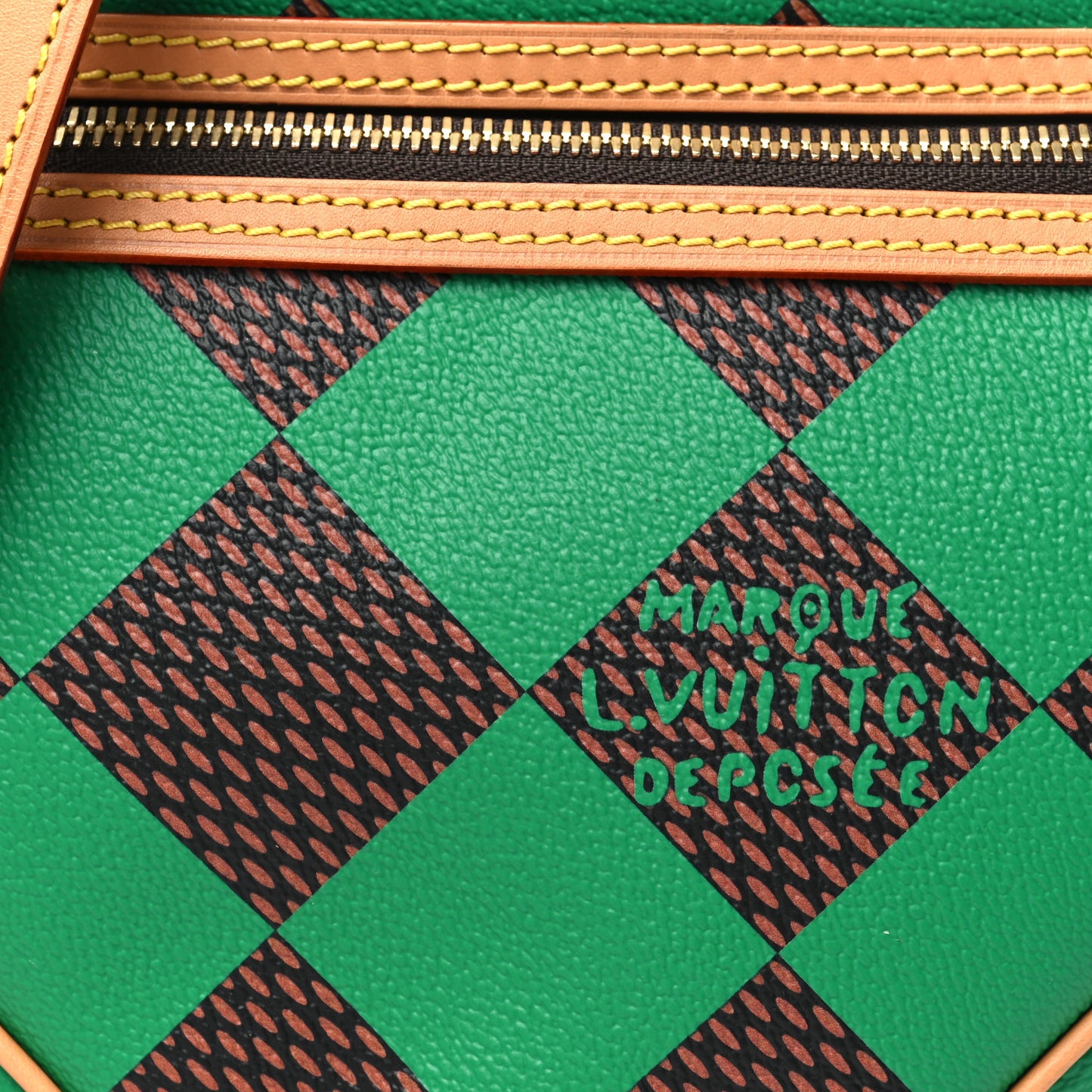 Damier Pop Chess Messenger Green