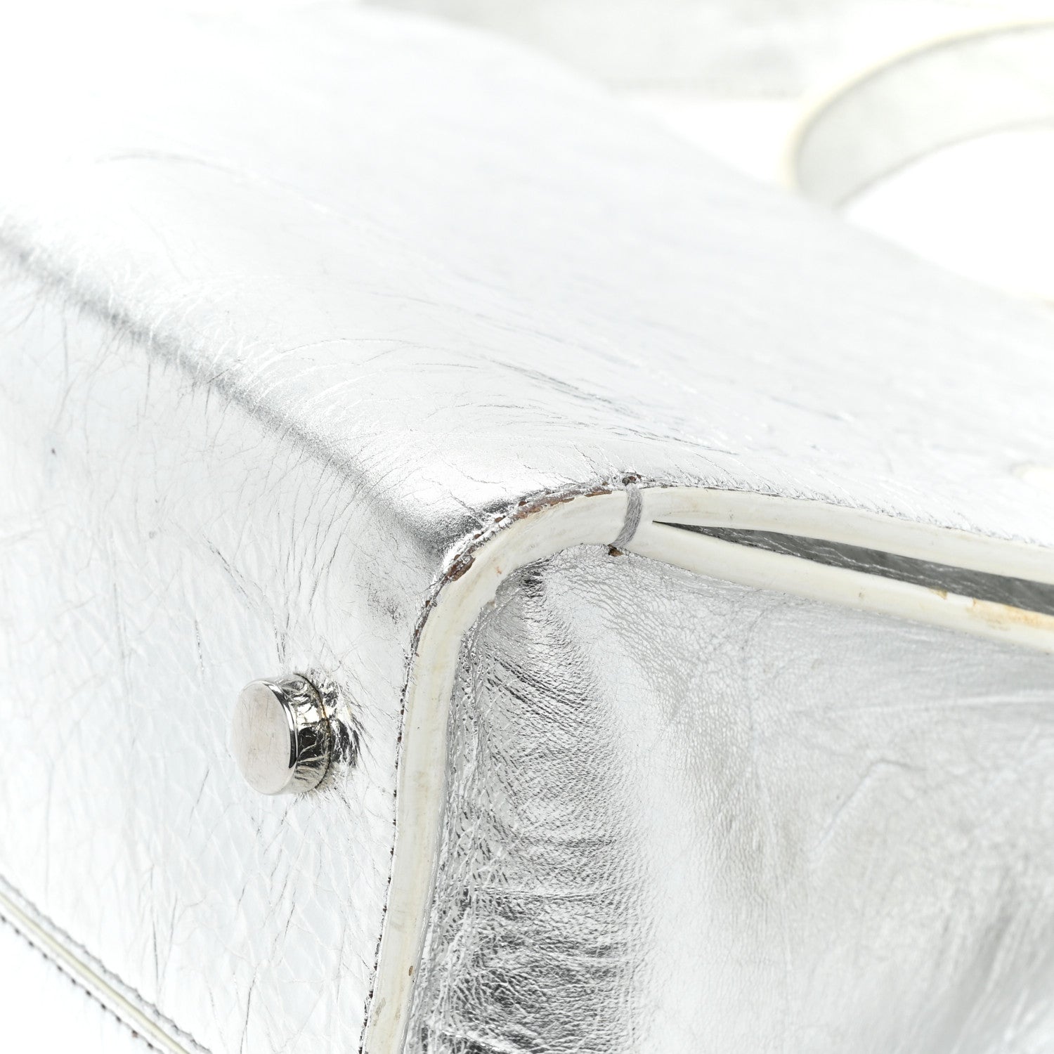 Christian Dior Metallic Calfskin Medium Diorever Flap Silver 21 of 21