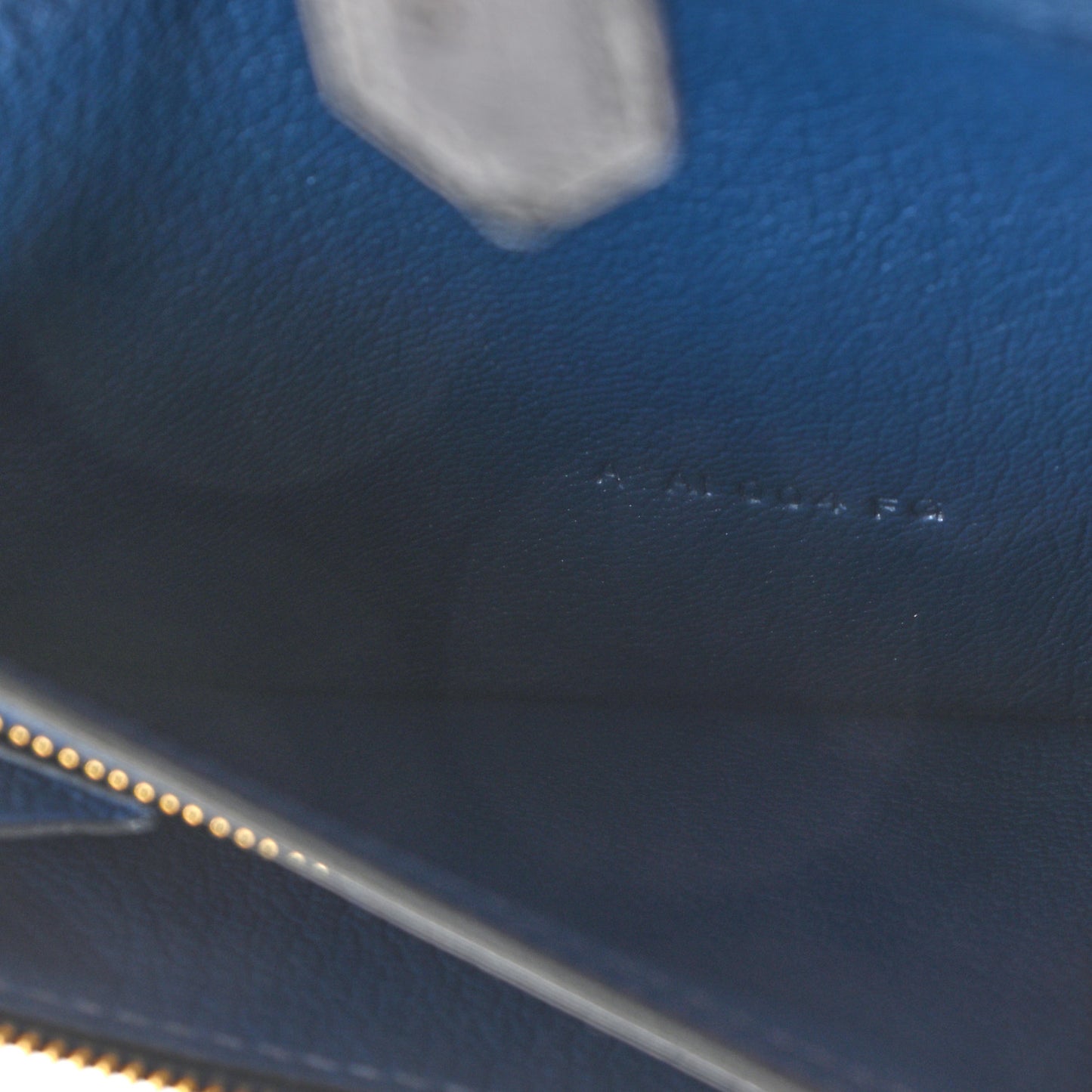 Ostrich Bearn Wallet Bleu Saphir