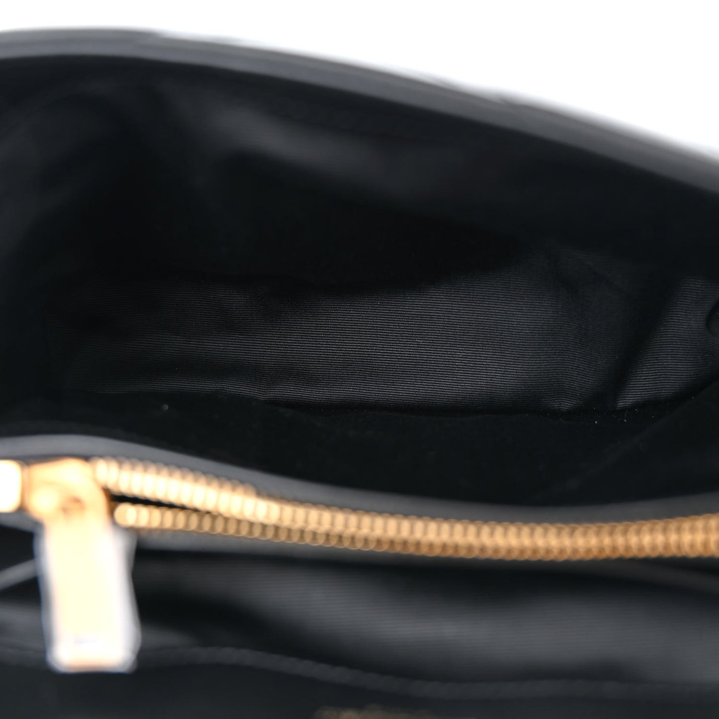 Calfskin Y Quilted Monogram Small Loulou Chain Satchel Black