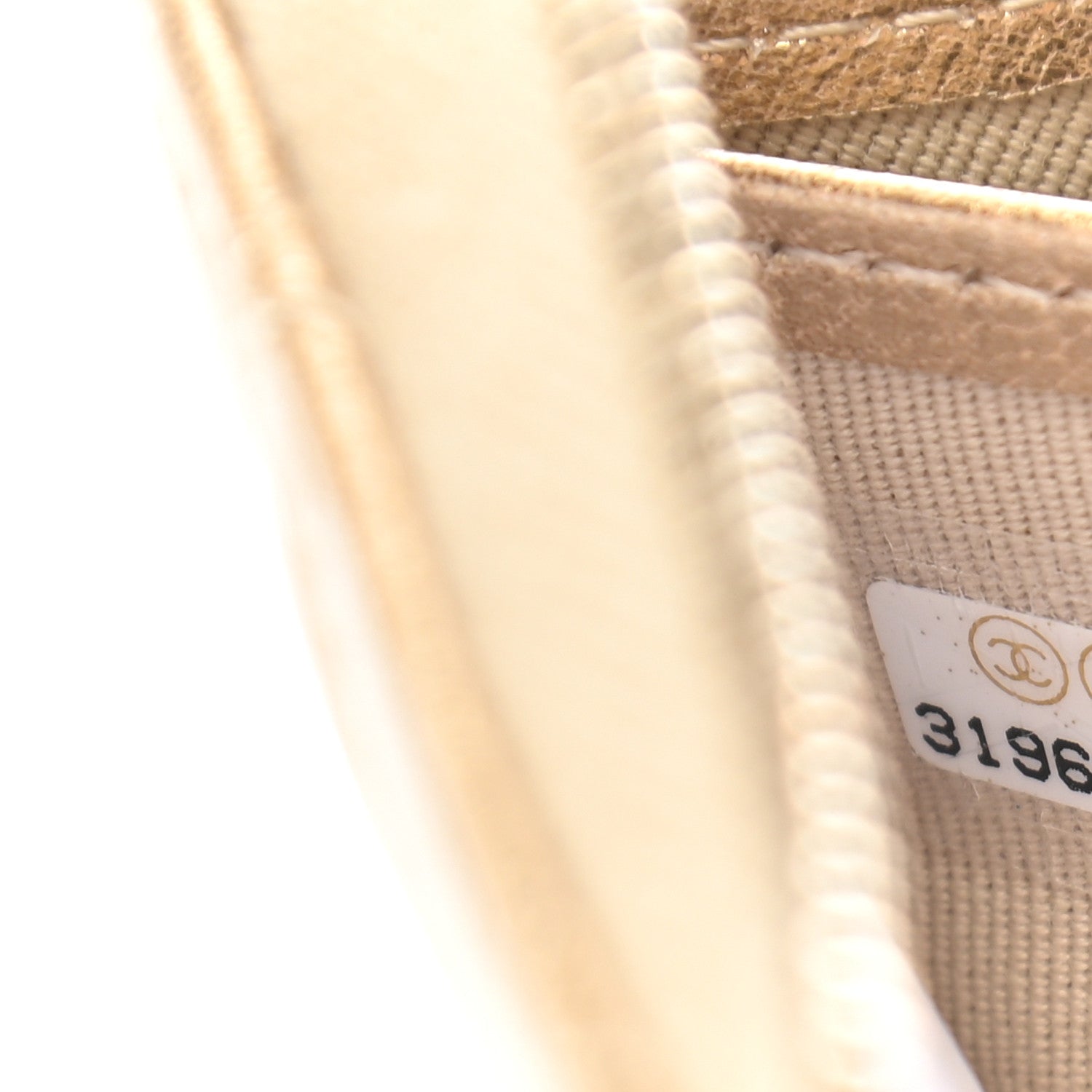 Chanel Metallic Lambskin Quilted Large Gusset Zip Around Wallet Gold 8 of 8