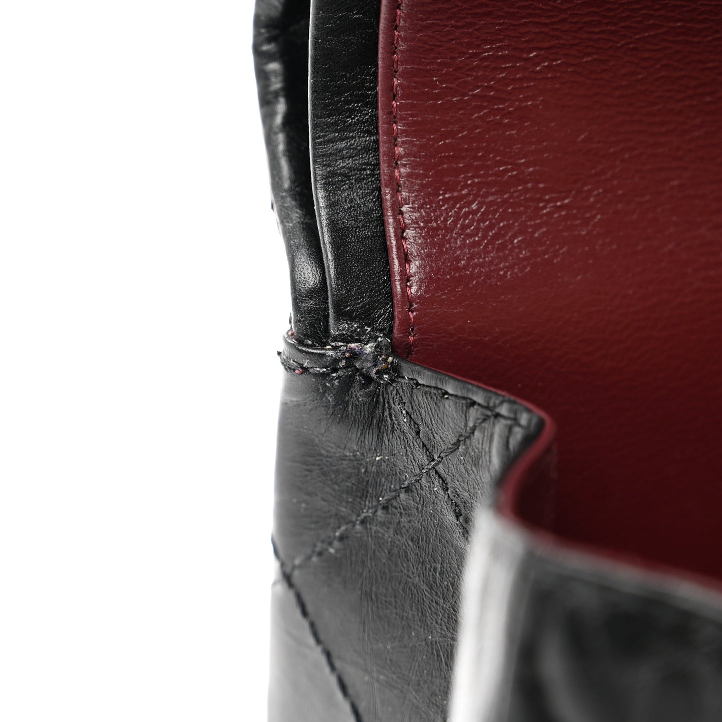 Aged Calfskin Quilted 2.55 Reissue 226 Flap Black