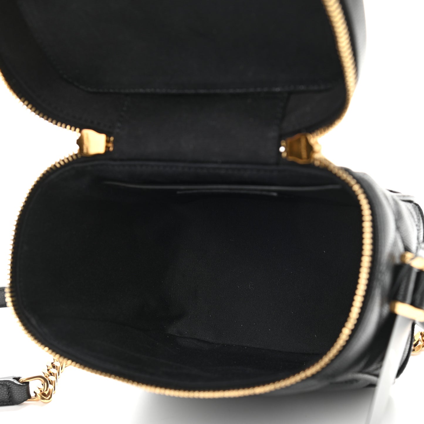 Grain de Poudre Quilted 80's Vanity Bag Black