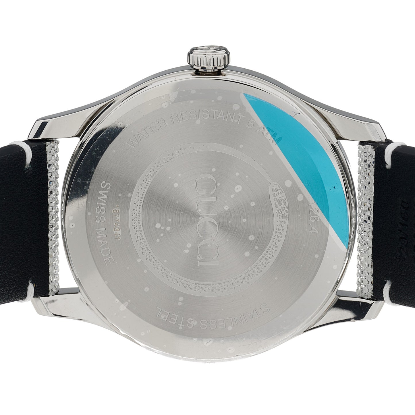 Stainless Steel Calfskin 38mm G-Timeless GG Hologram Quartz Watch
