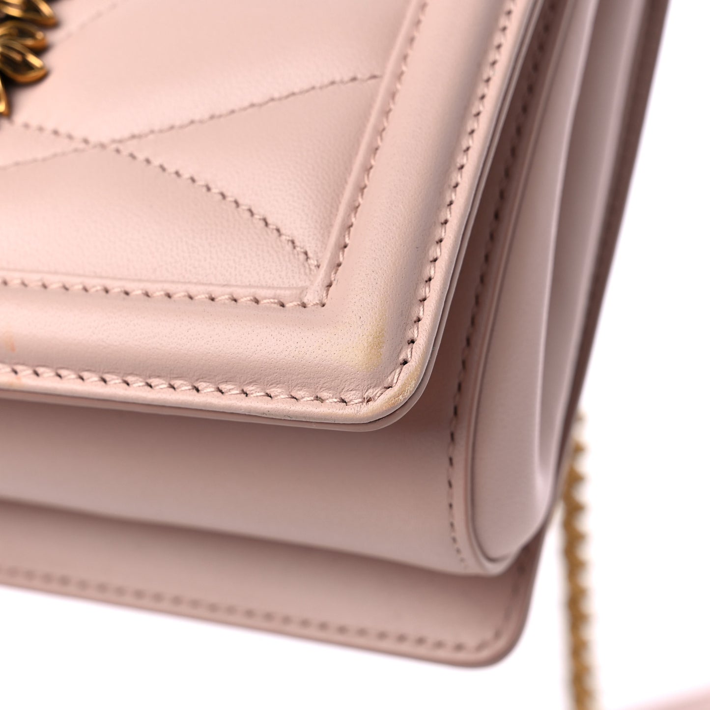 Calfskin Medium Devotion Crossbody Bag Cipria