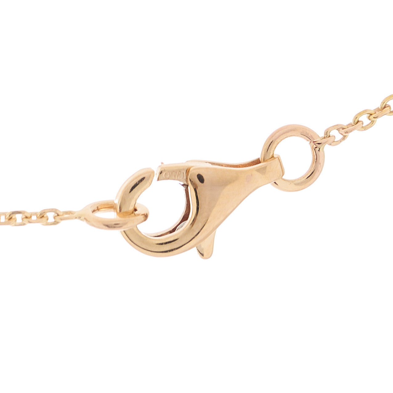 18K Rose Gold Diamond Extrait de Camelia Pendant Necklace