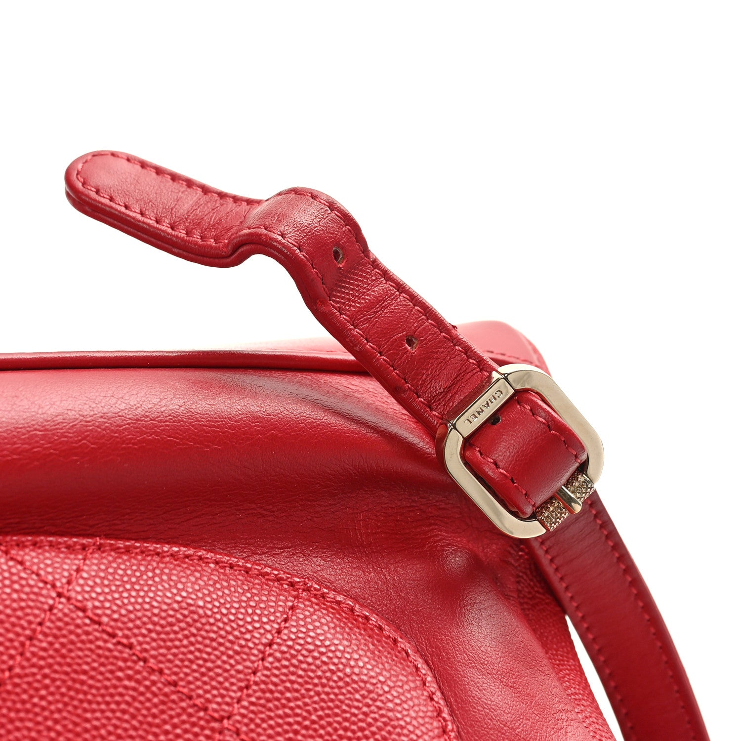 Chanel Caviar Quilted Business Affinity Backpack Red 10 of 10