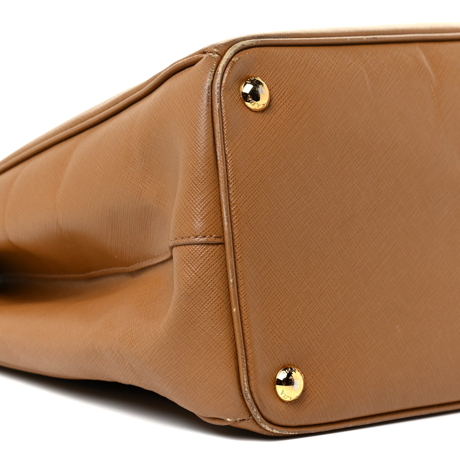 Prada Saffiano Large Galleria Double Zip Tote Caramel 10 of 32