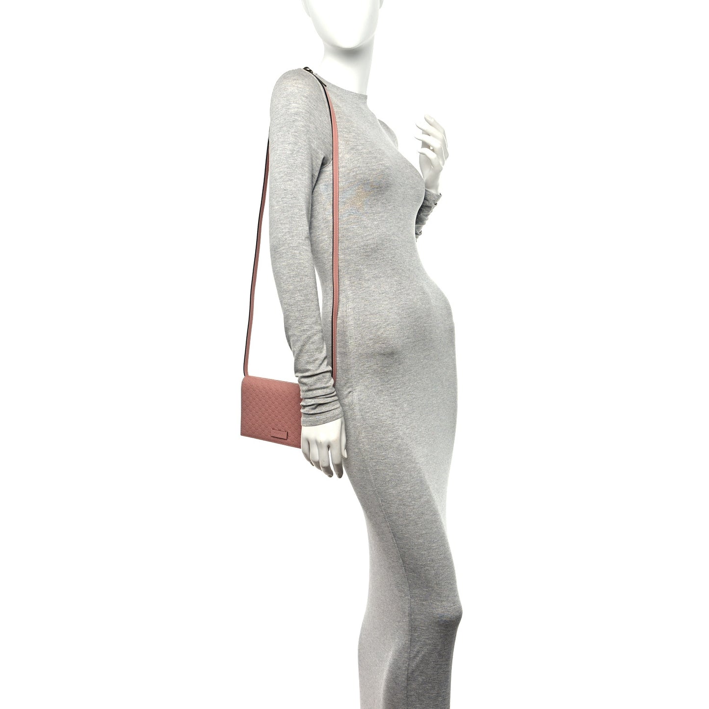 Microguccissima Crossbody Wallet Soft Pink