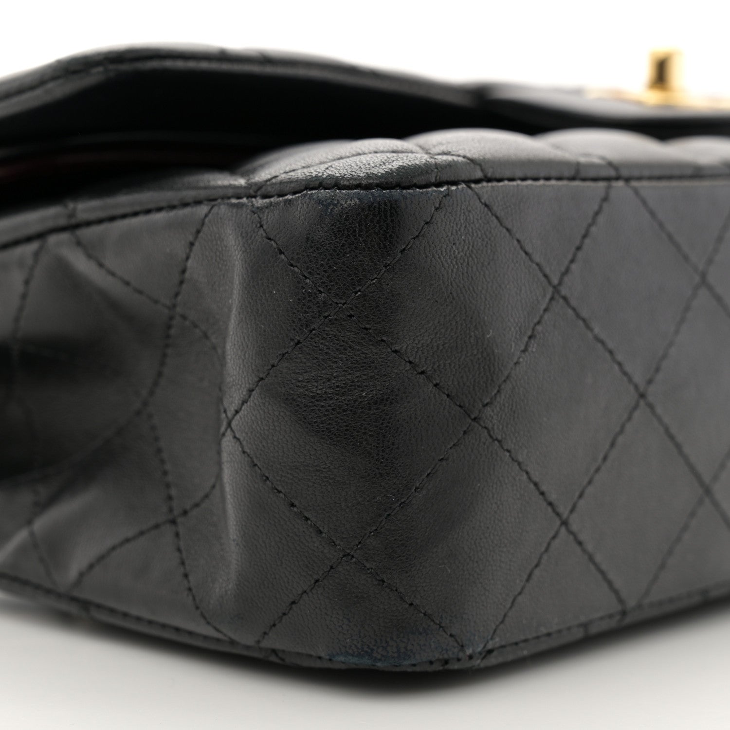 Chanel Lambskin Quilted Medium Double Flap Black 9 of 12
