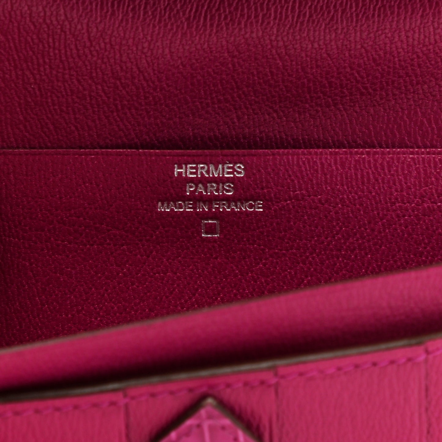 Shiny Alligator Bearn Wallet Rose Scheherazade