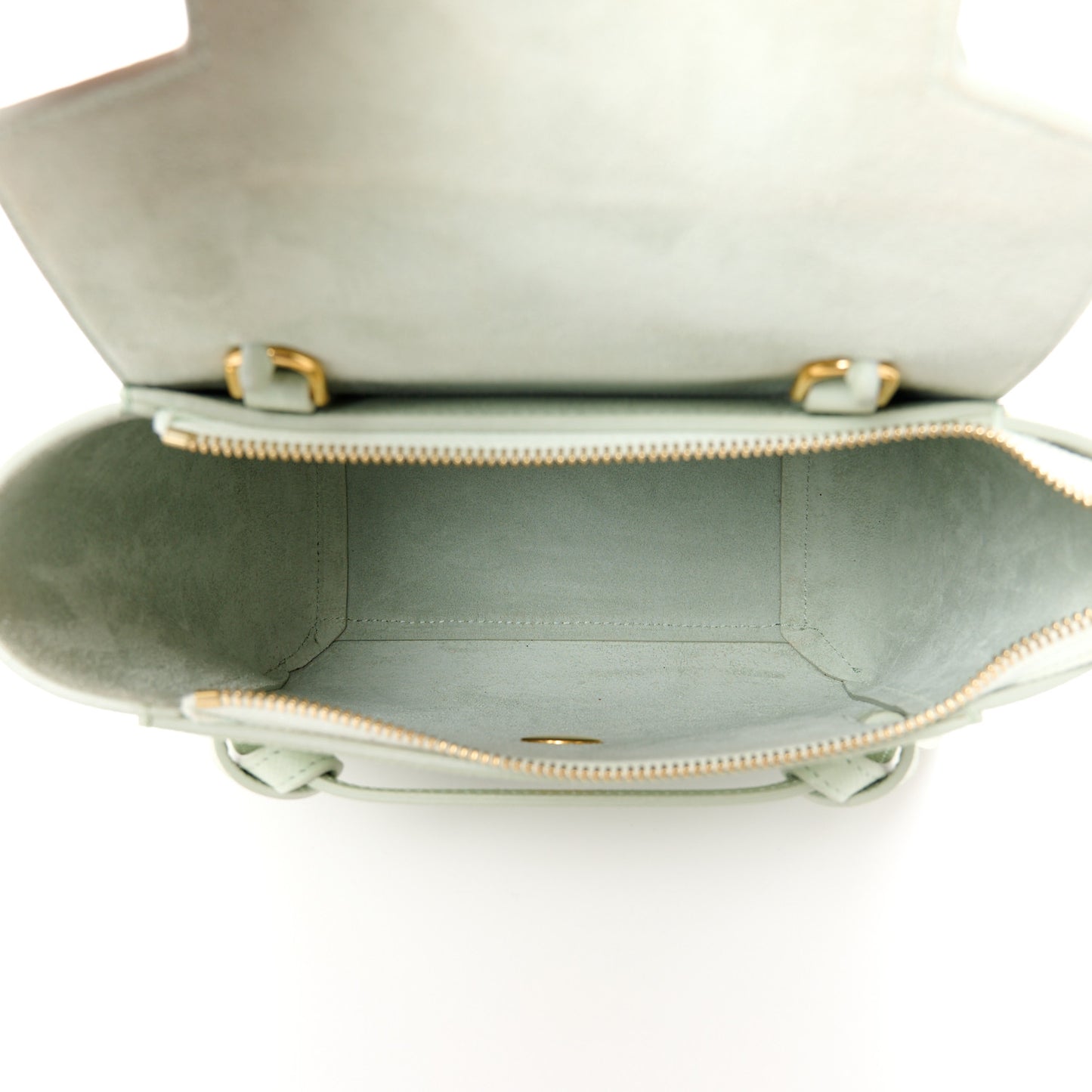 Grained Calfskin Micro Belt Bag Jade