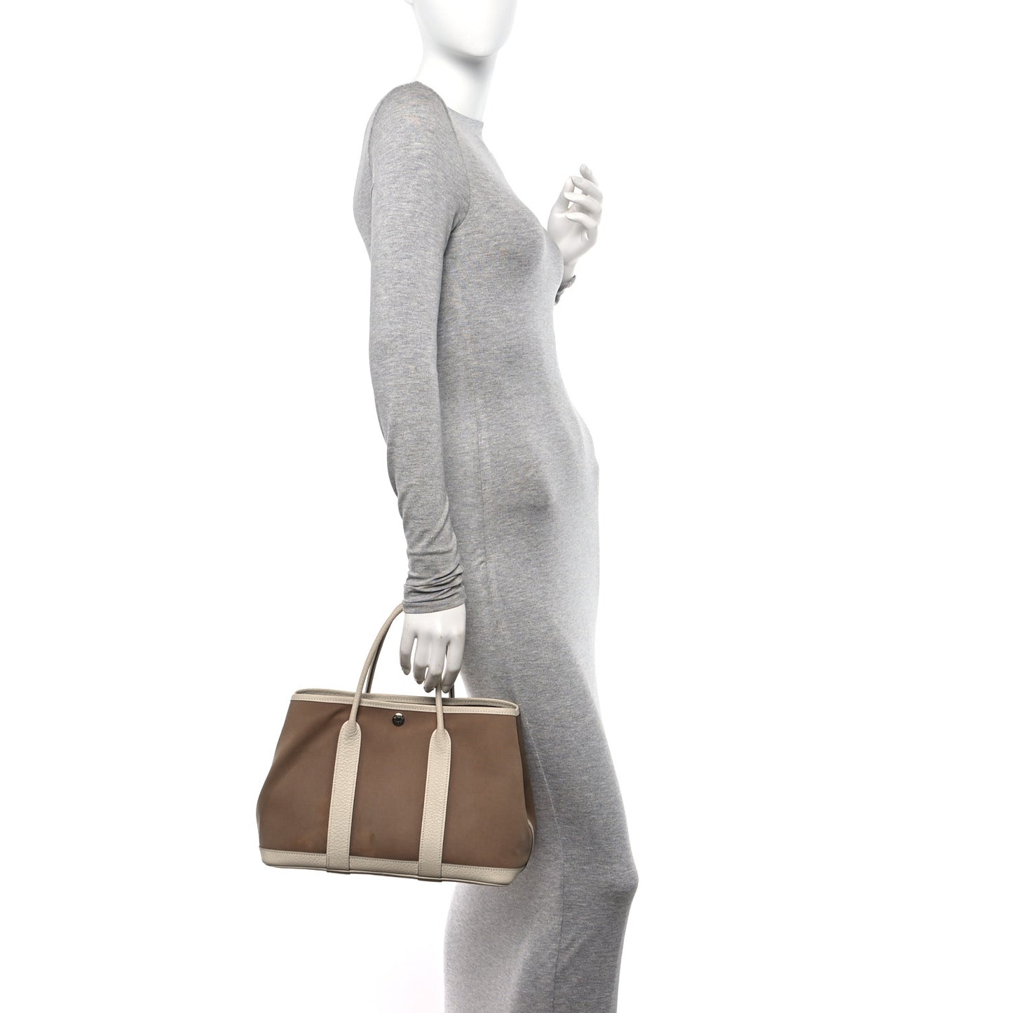 Toile Negonda Garden Party 30 TPM Tote Craie Etoupe