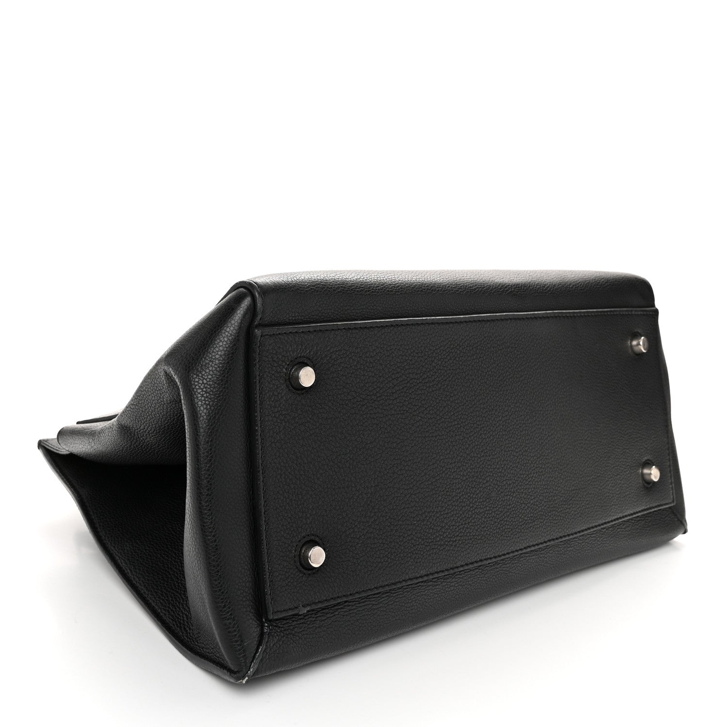 Celine Grained Calfskin Medium Edge Shoulder Bag Black 4 of 12