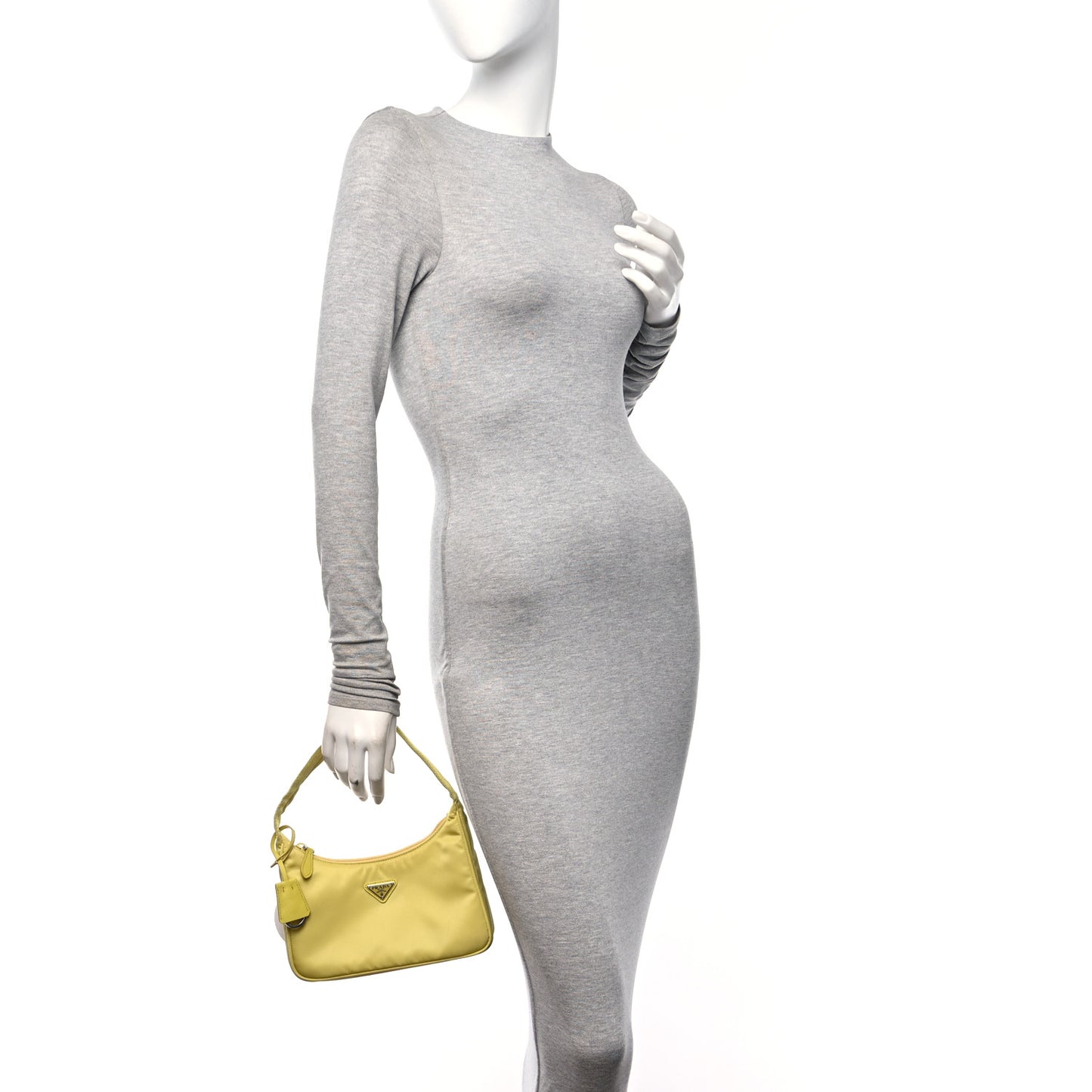 Tessuto Nylon Saffiano Mini Re-Edition 2000 Bag Ananas