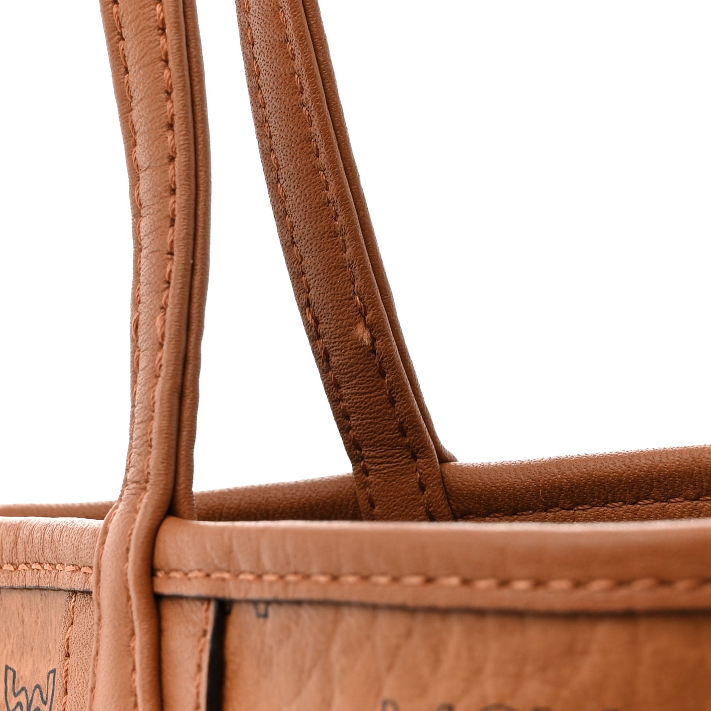 Visetos Mini Liz Reversible Shopper Tote Cognac