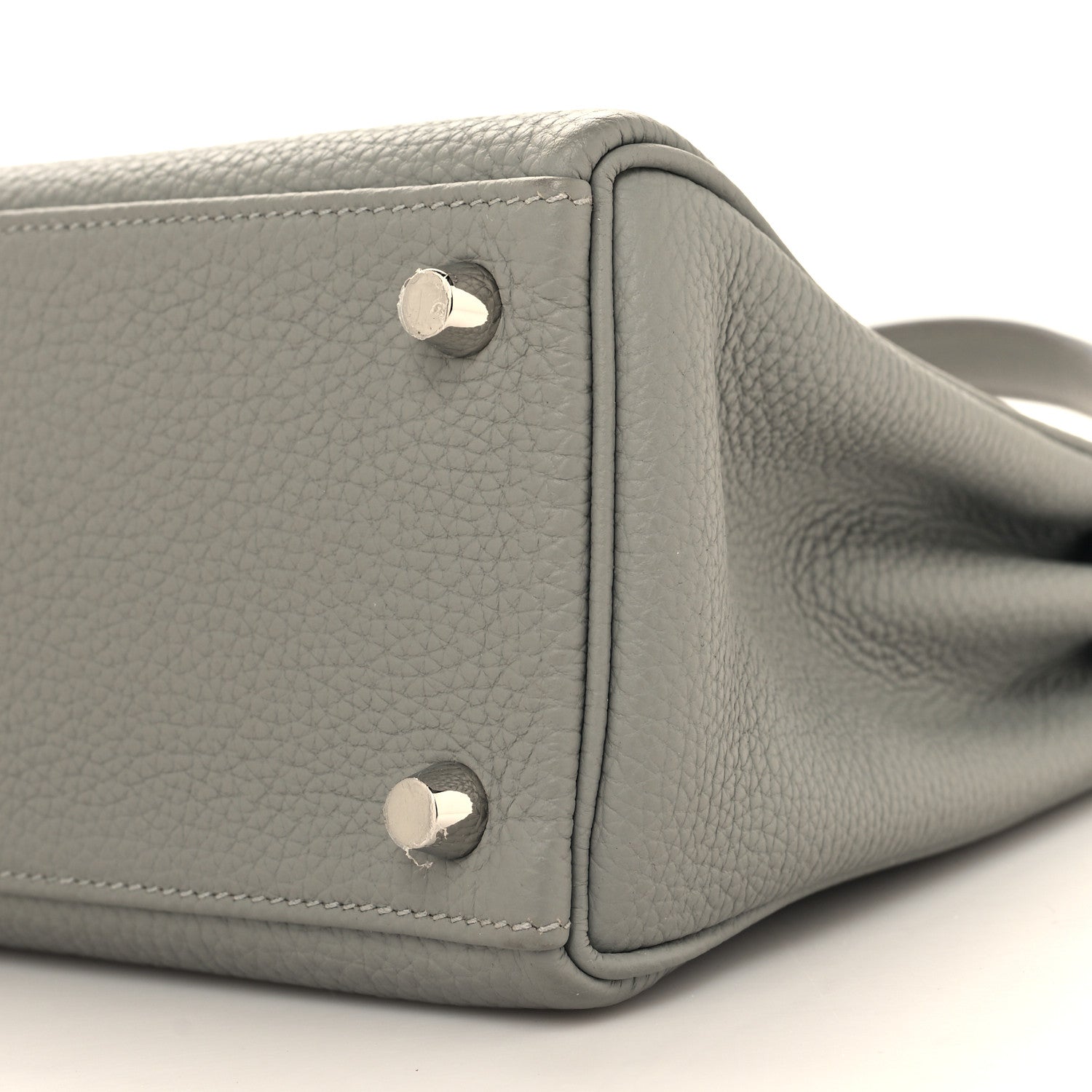Hermes Togo Kelly Retourne 25 Gris Mouette 10 of 12