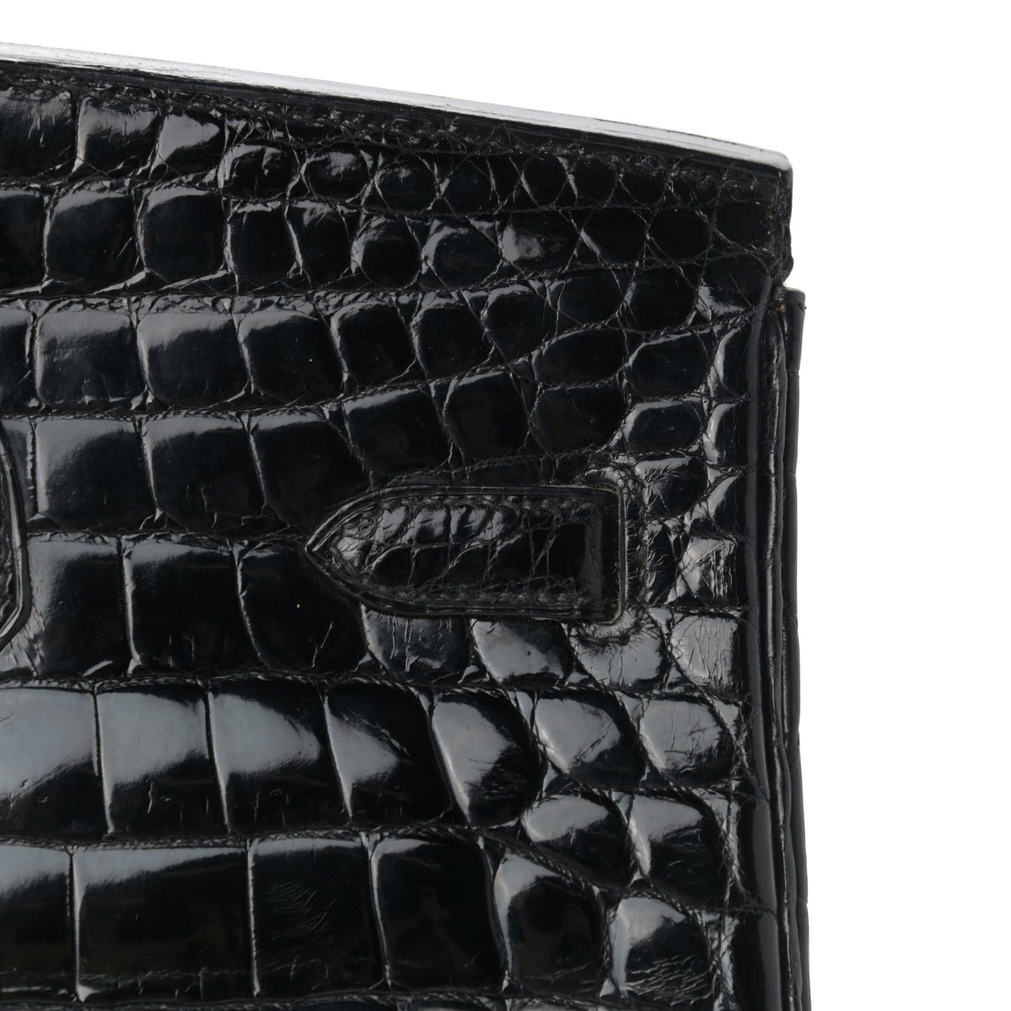 Shiny Niloticus Crocodile Birkin 35 Black