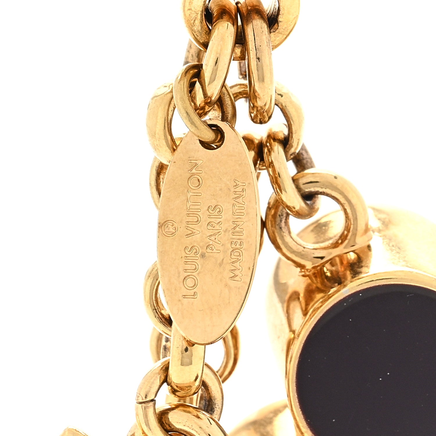 Louis Vuitton Fleur De Monogram Bag Charm Dore 3 of 3