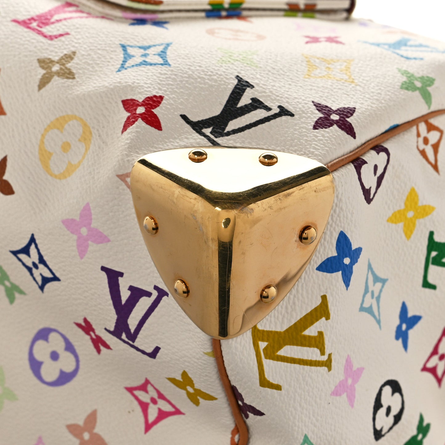 Monogram Multicolor Speedy 30 White