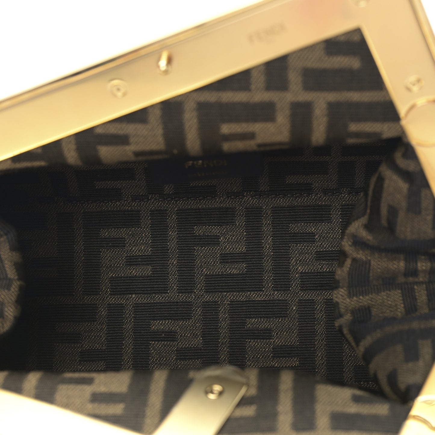 Shiny Nappa Small Fendi First Azzurro Baby