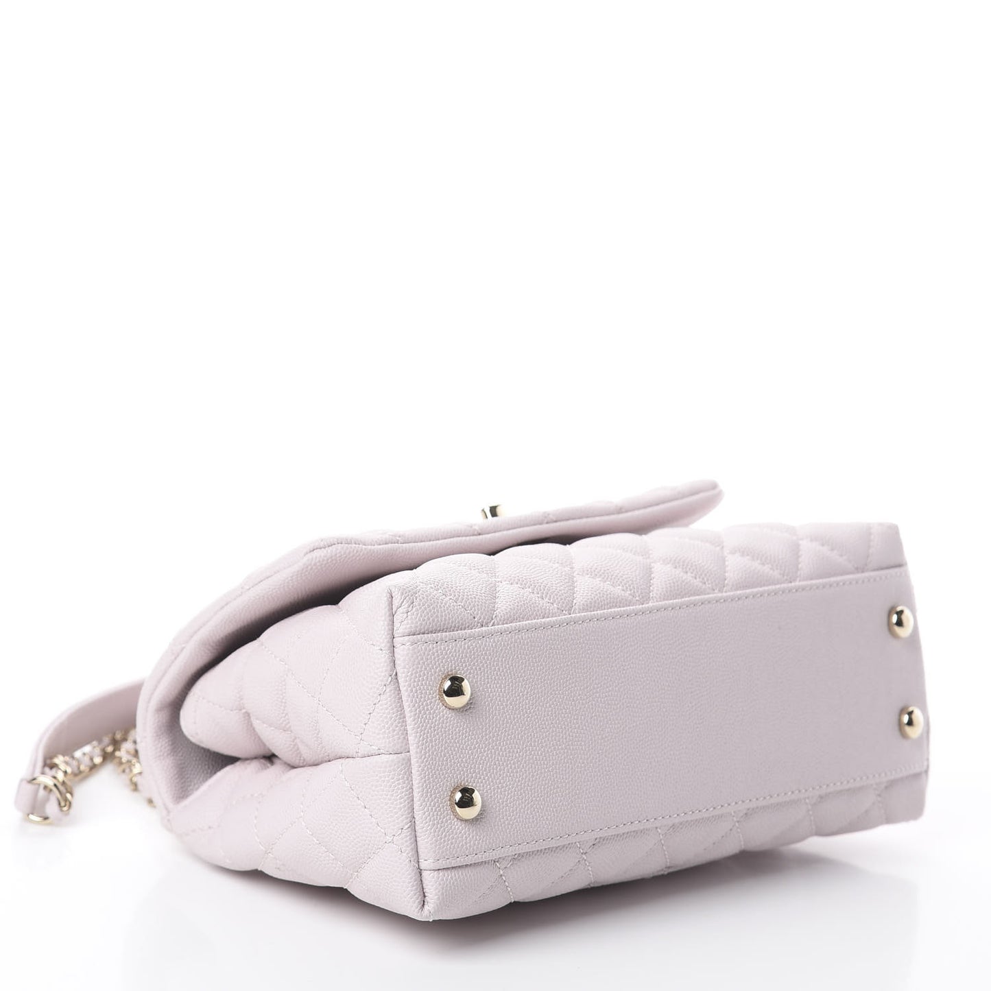 Caviar Quilted Mini Coco Handle Flap Lilas Lilac