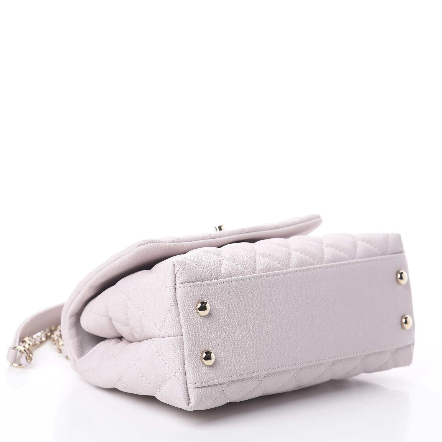Chanel Caviar Quilted Mini Coco Handle Flap Lilas Lilac 3 of 8