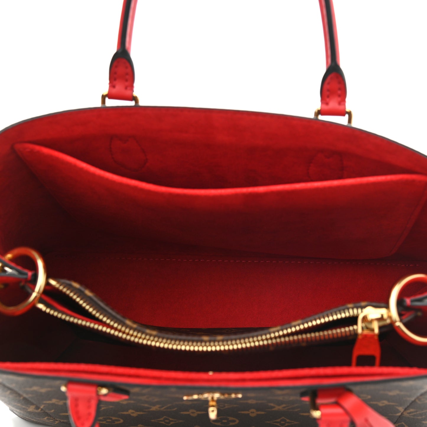 Monogram Flower Tote Coquelicot