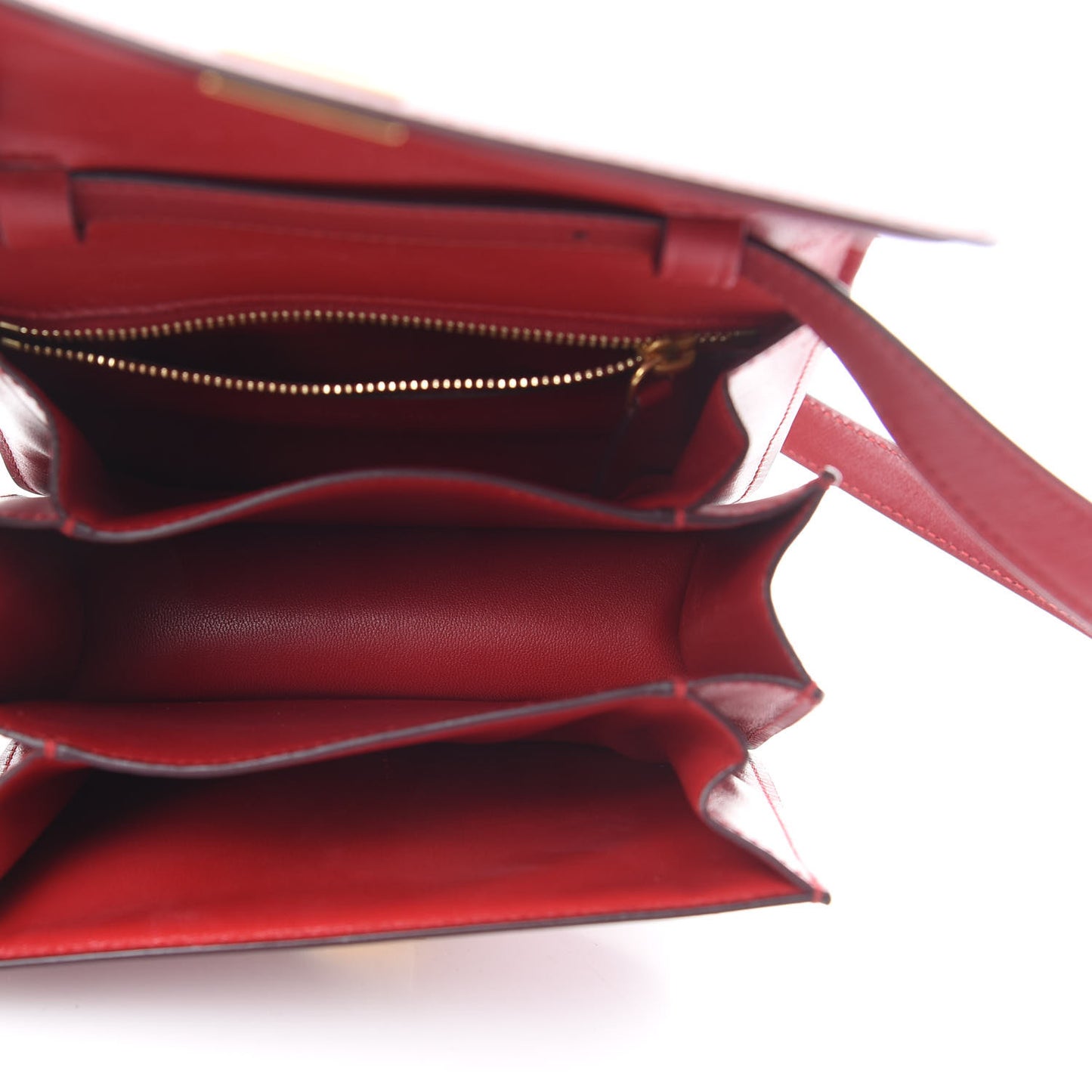 Box Calfskin Small Classic Box Flap Bag Red