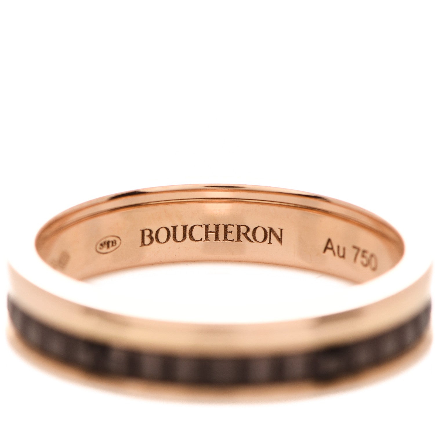 Boucheron 18K Pink Gold PVD Quatre Classique Wedding Band Ring 51 5.75 4 of 5