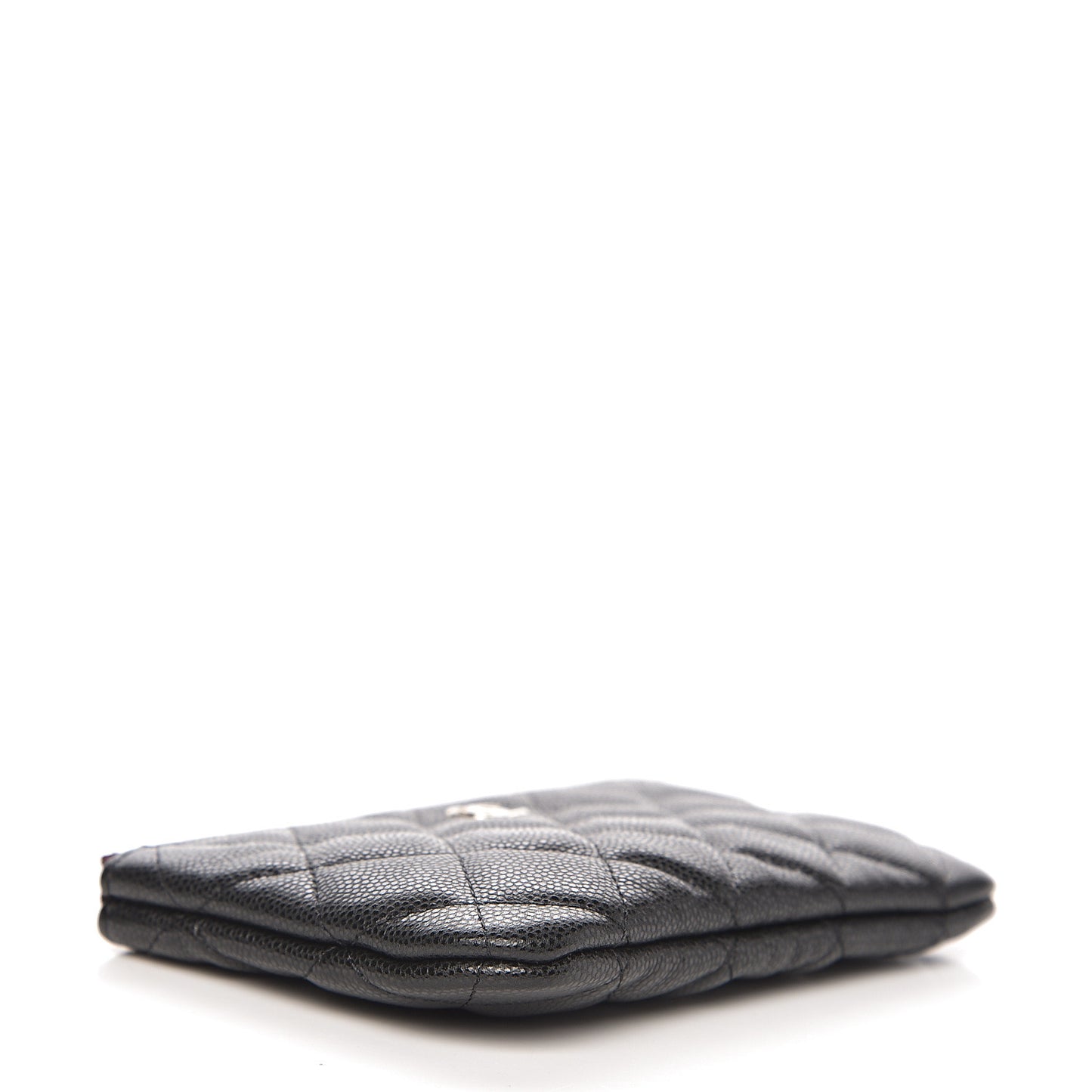 Caviar Quilted Small Cosmetic Case Black