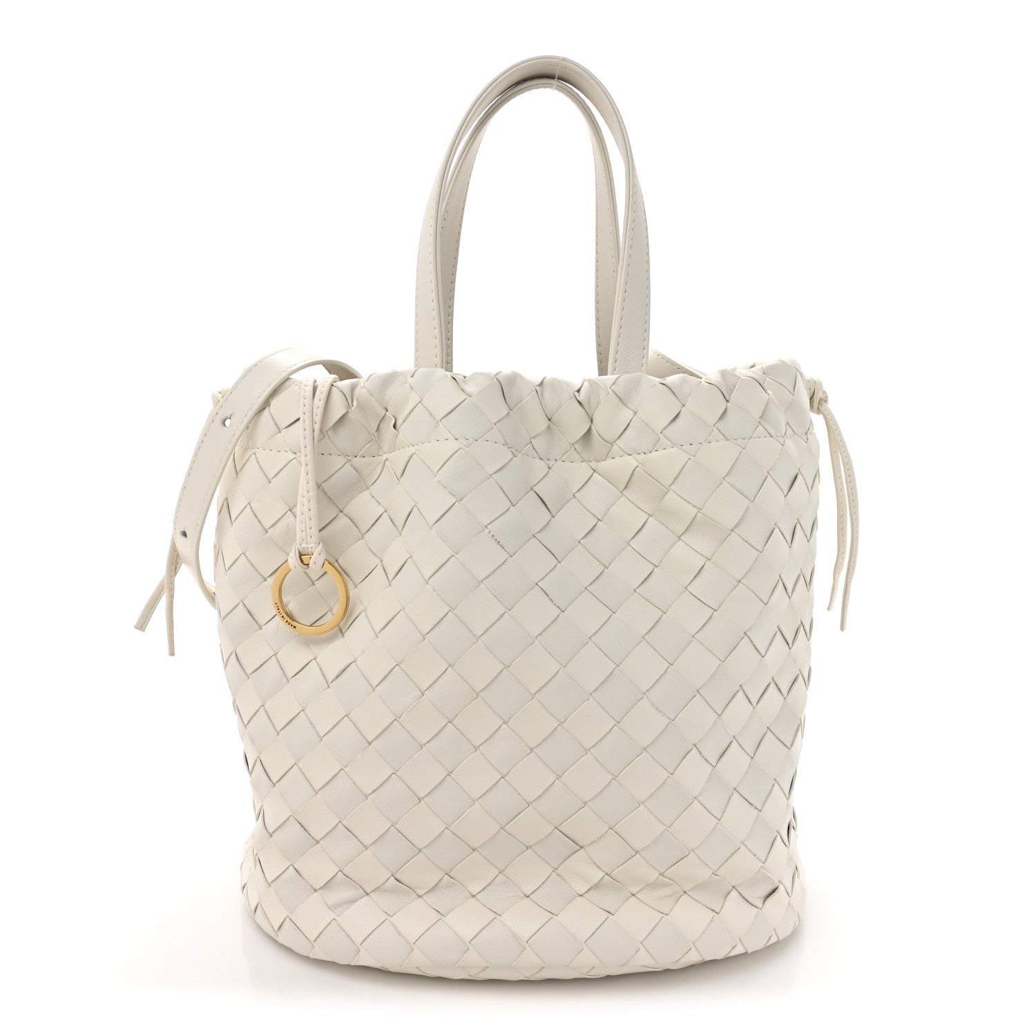 Bottega Veneta Calfskin Intrecciato Small Castello Bucket Bag