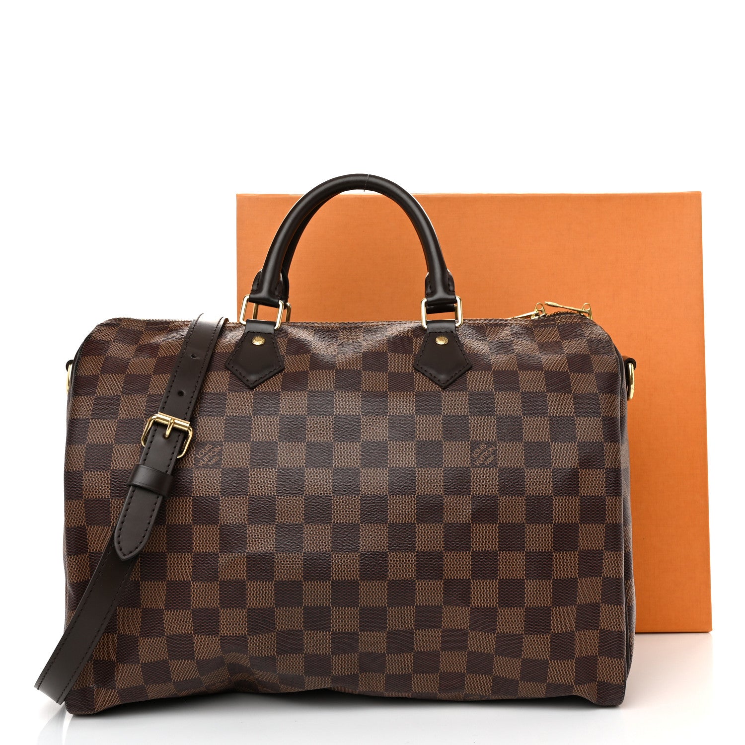 Louis Vuitton Damier Ebene Speedy Bandouliere 35 10 of 10