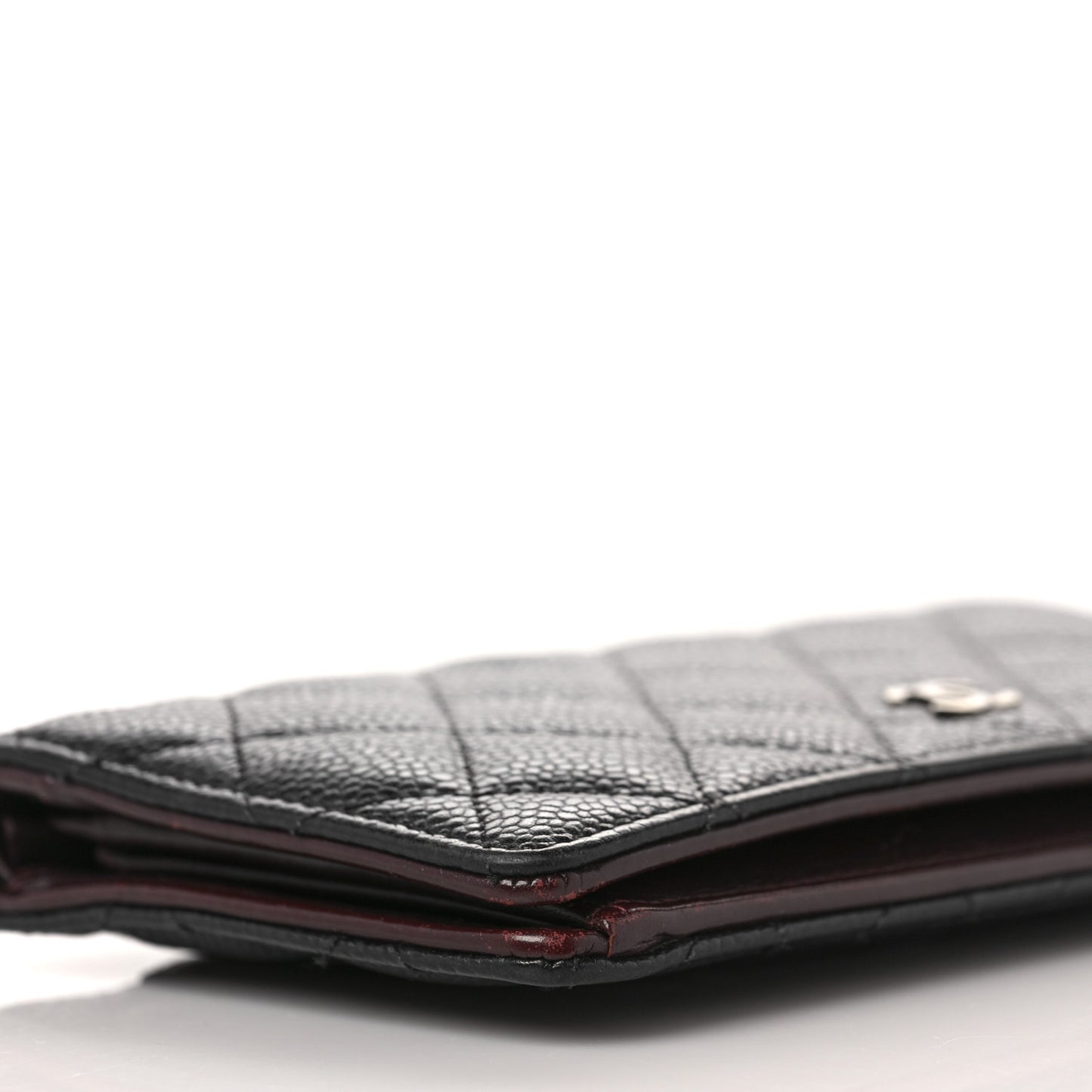 Caviar Quilted Yen Wallet Black