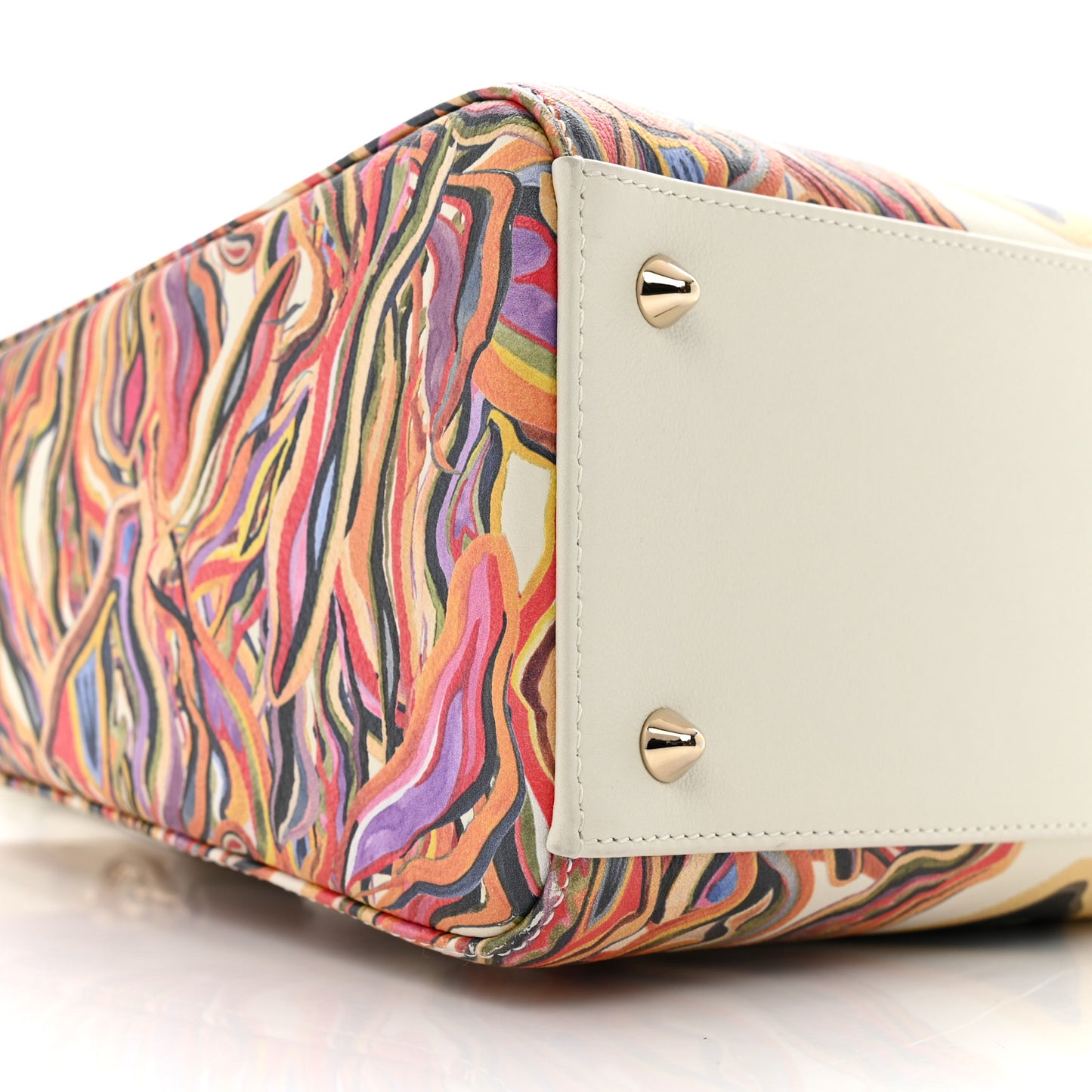 Deerskin Heart Printed Medium Lady Dior Multicolor
