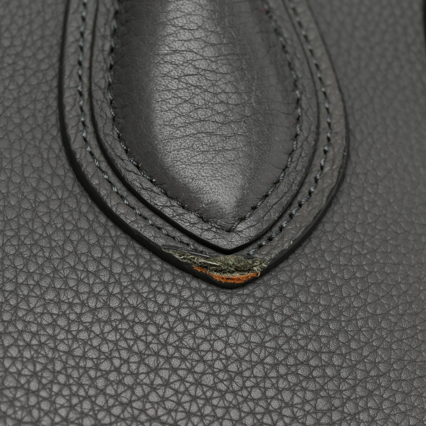 Baby Drummed Calfskin Micro Luggage Kohl