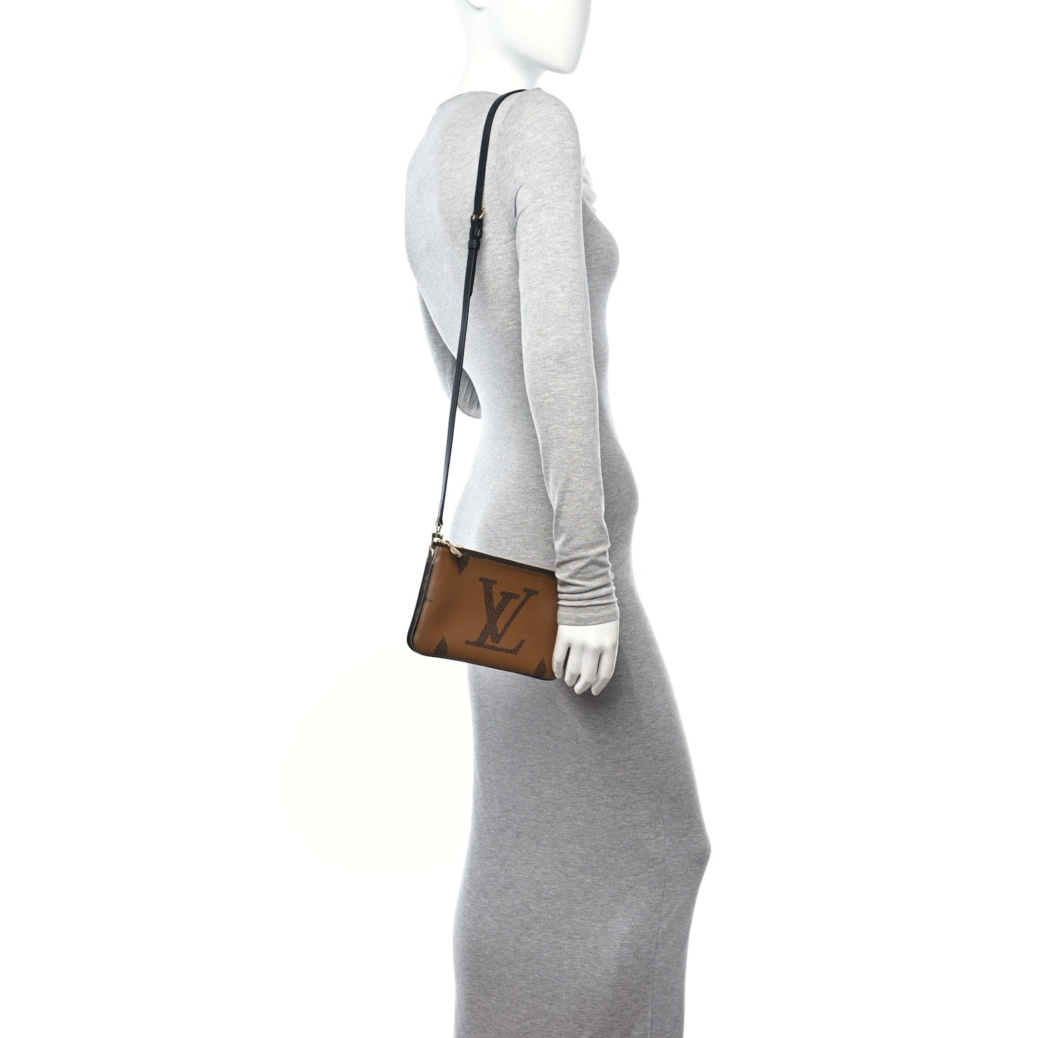Louis Vuitton Reverse Monogram Giant Double Zip Pochette 2 of 11