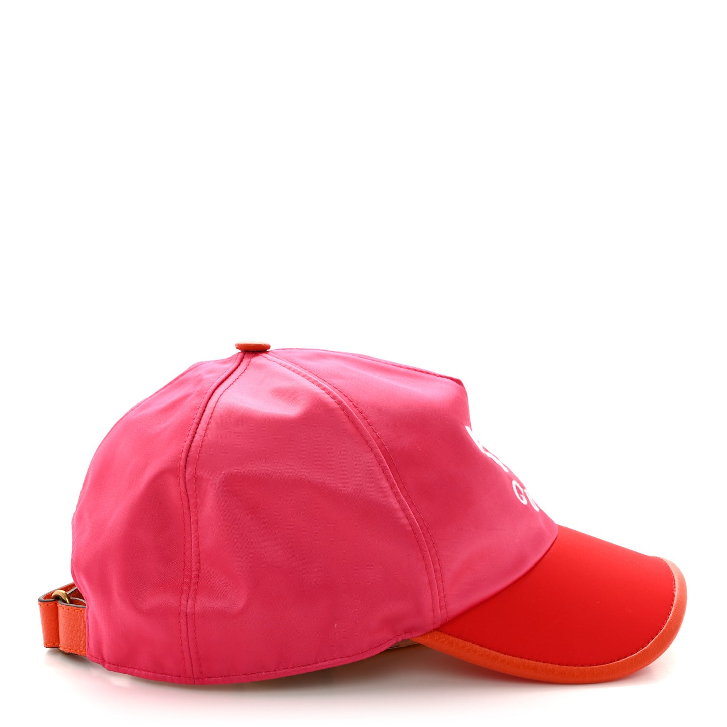 X ADIDAS Satin Trefoil Logo MC Rolly Baseball Hat Fuxia Red