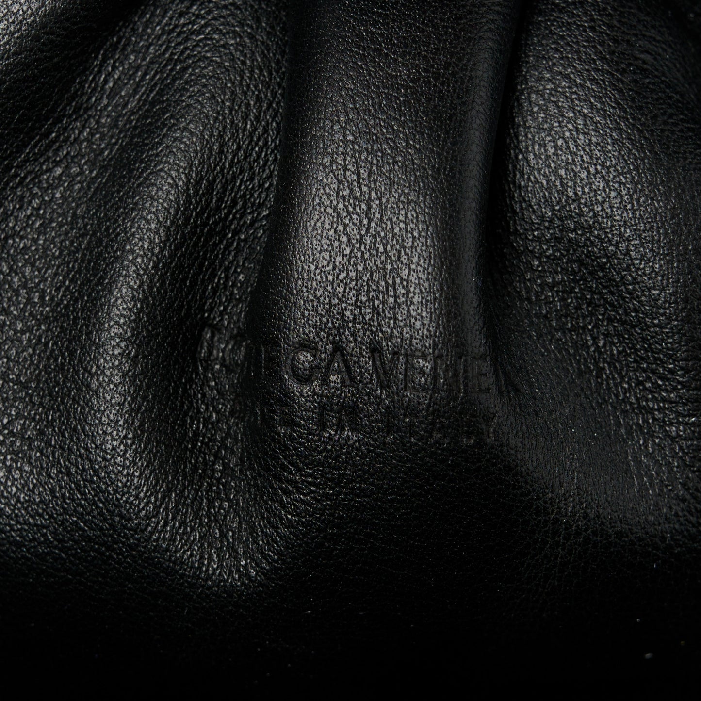 Butter Calfskin The Mini Pouch Black