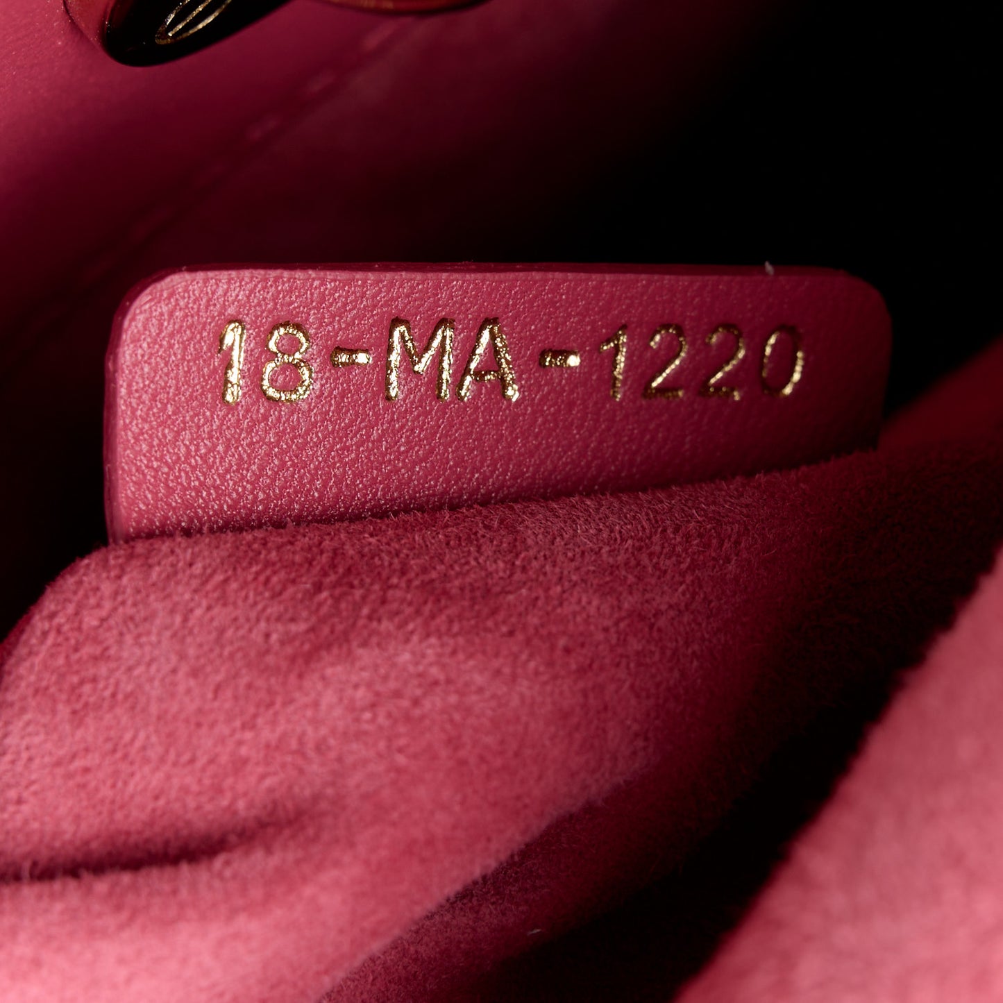 Lambskin Cannage Mini Lady Dior Pink