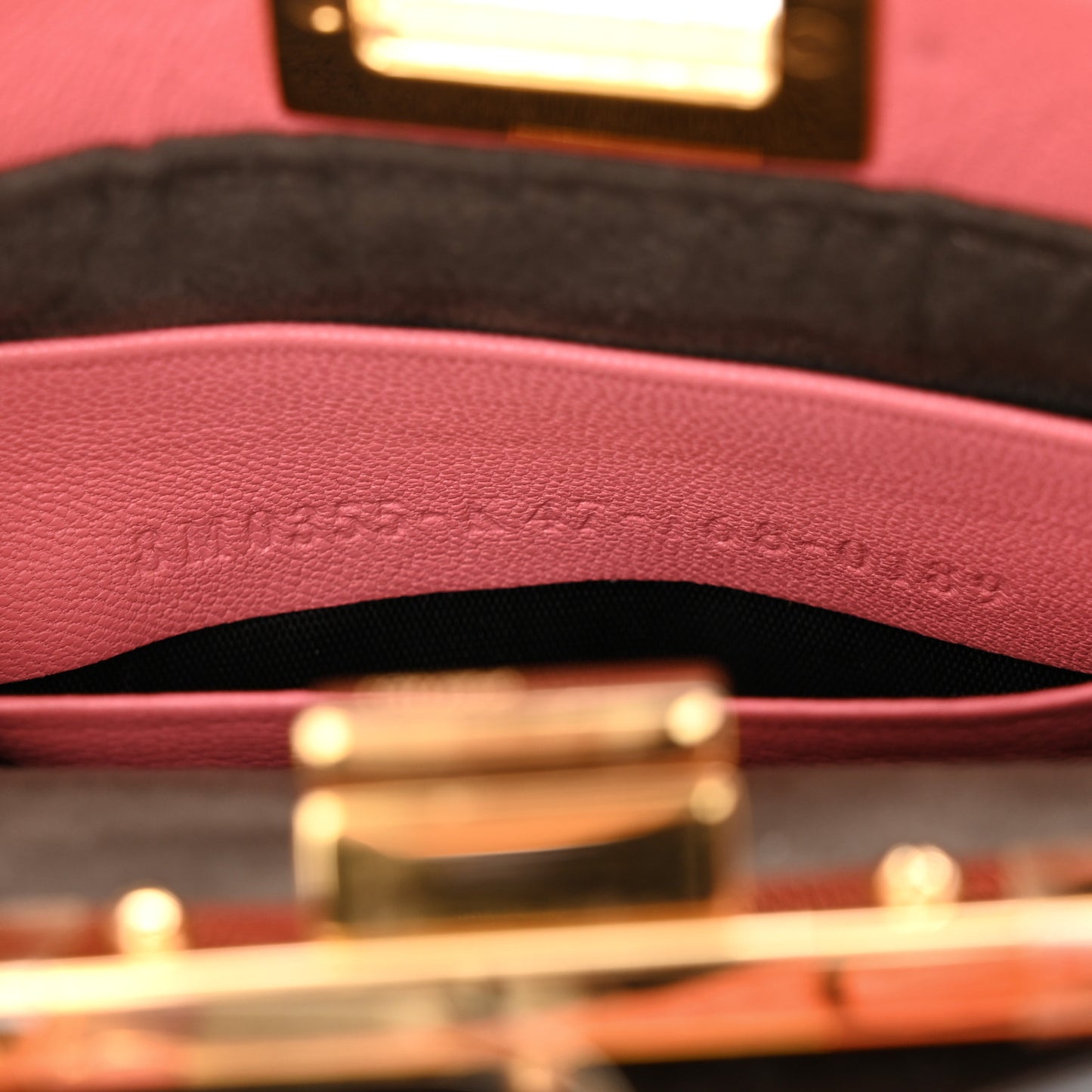 Shiny Nappa Micro Peekaboo Iconic Satchel Rosa Fluo