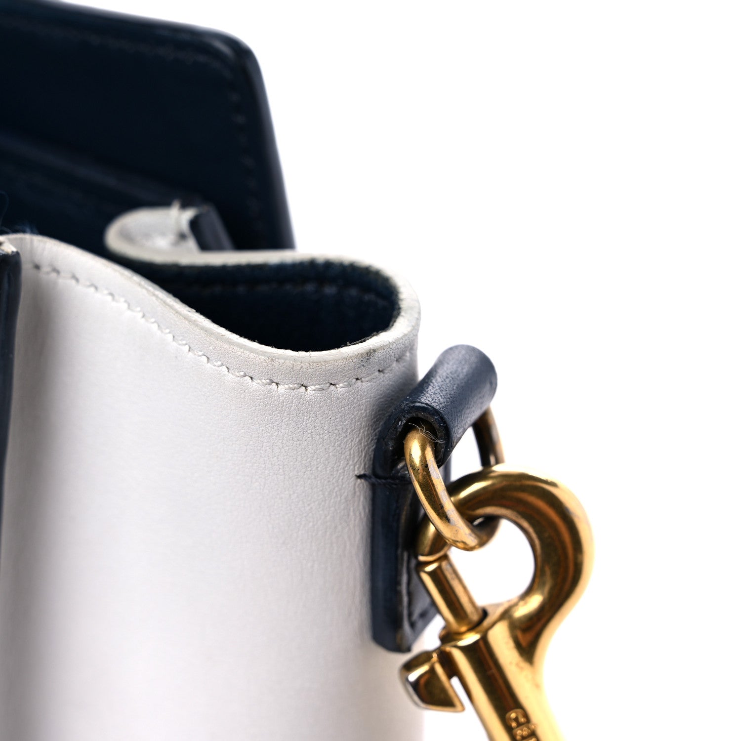 Celine Drummed Calfskin Nano Tri-Color Luggage Firefly 12 of 13