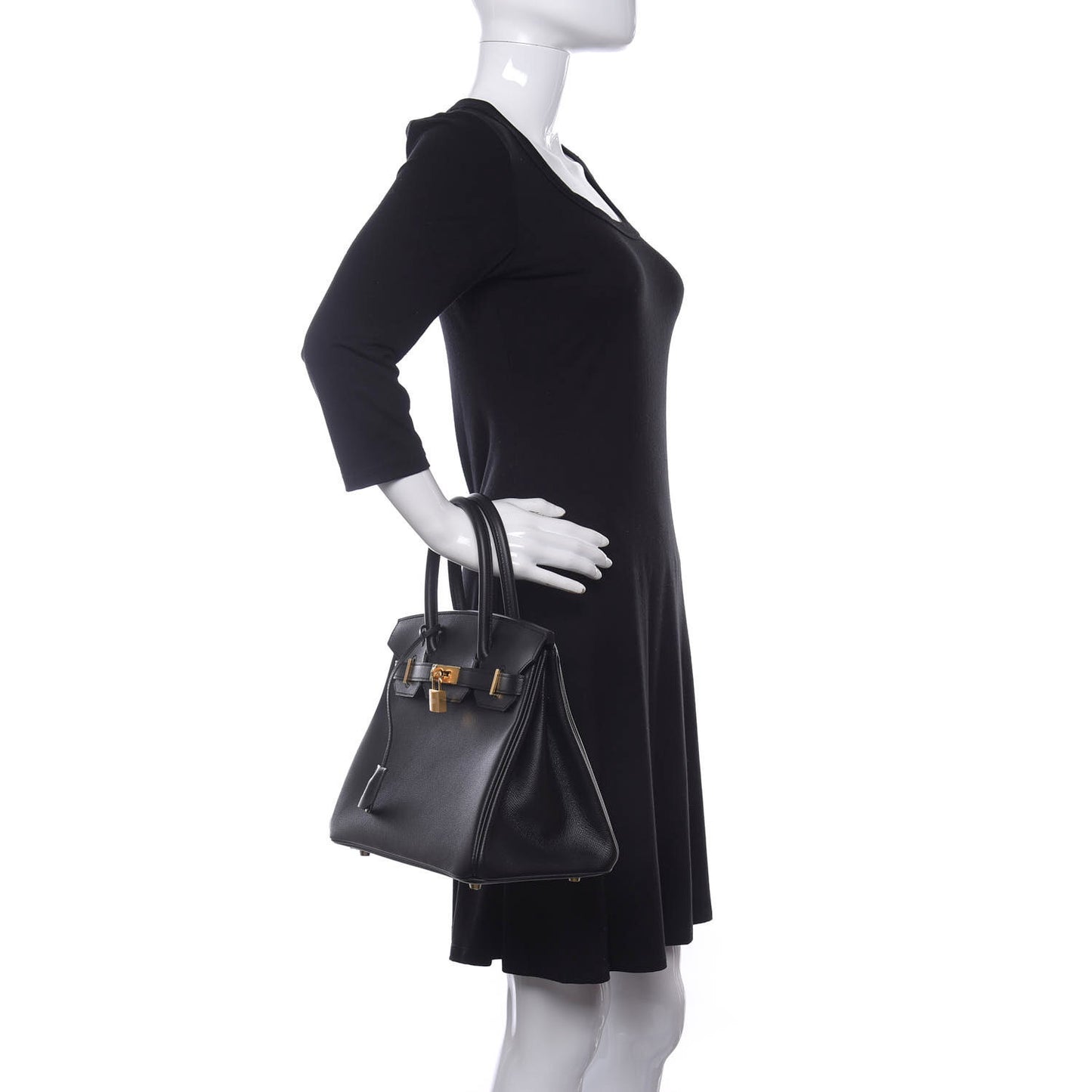 Epsom Birkin 30 Black