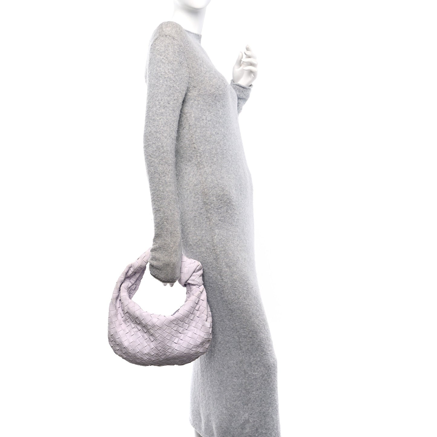 Suede Calfskin Intrecciato Teen Jodie Hobo Mirth Washed